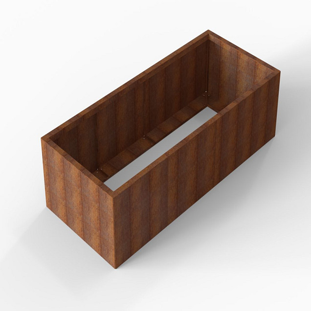 Bloembak Module+ 90x210x56 cm Corten