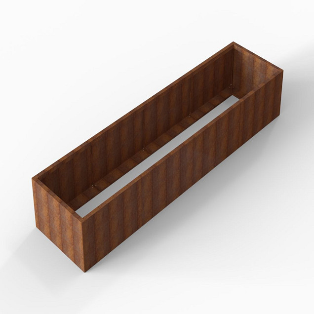 Bloembak Module+ 90x360x56 cm Corten