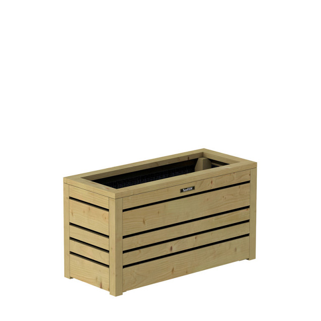 Bloembak Flux38 Excellent, 70x30x38 cm, groen geïmpregneerd