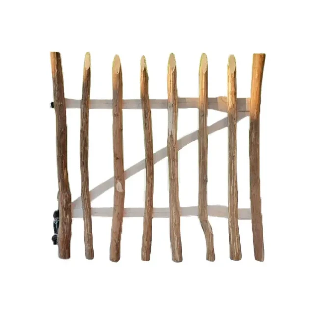 Schapenhek looppoortje, hazelaar, 100x100 cm inclusief beslag en 2 steunpalen