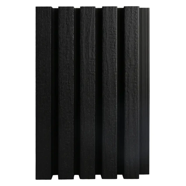 NewTechWood composiet co-extrusie wand bekleding castellation 25 profiel. 2.5x19.6x290 cm zwart