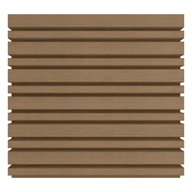 NewTechWood composiet co-extrusie wand bekleding castellation 4325 profiel. 2.5x19.6x290 cm Teak