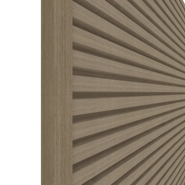 NewTechWood aluminium co-extrusie eindprofiel rhombus t.b.v. wand bekleding. 5x5x300 cm Antique