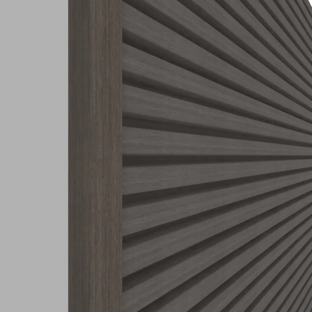 NewTechWood aluminium co-extrusie eindprofiel rhombus t.b.v. wand bekleding. 5x5x300 cm Silver Gray