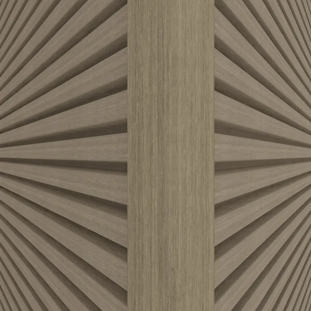 NewTechWood aluminium co-extrusie hoekprofiel rhombus t.b.v. wand bekleding. 6x6x300 cm Antique