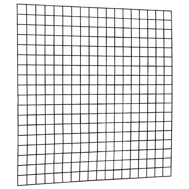 Gaaspaneel met maas 10x10 cm stekloos. 180x180 cm zwart