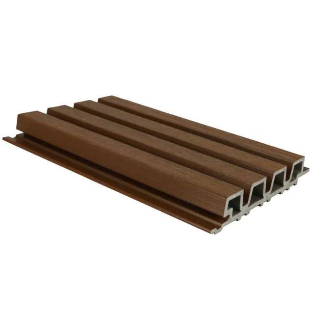 NewTechWood composiet co-extrusie wandbekleding rhombus profiel, 3,3 x 21,5 x 230 cm, Ipe.