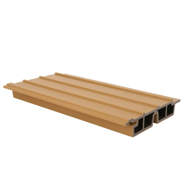 NewTechWood composiet co-extrusie wandbekleding Castellaton PRO65 3,3 x 18 x 390cm Red Cedar.