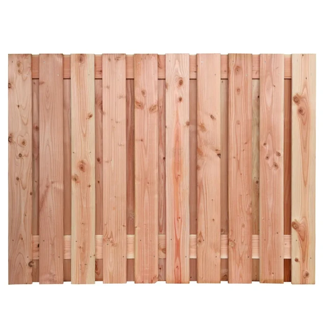 Douglas geschaafd plankenscherm 21-planks 16 mm, 180 x 130 cm t.b.v. betonsysteem, onbehandeld.