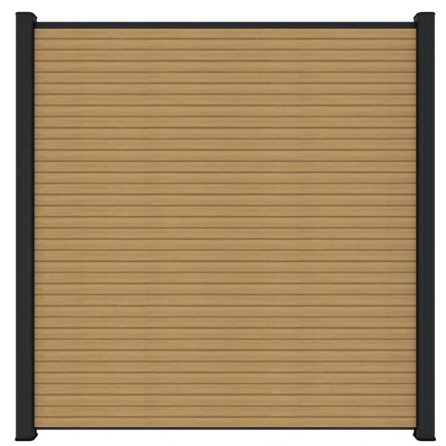 Composiet scherm triple profiel 180x180 cm red cedar