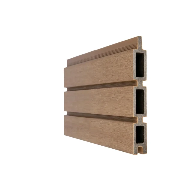 Newtechwood co-extrusie composiet triple rhombus schermplank, 2,1x15x180 cm, teak.