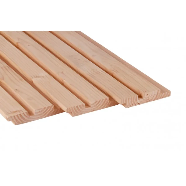 Douglas geschaafd rhombusprofiel 2,7x14,5x500 cm, onbehandeld.