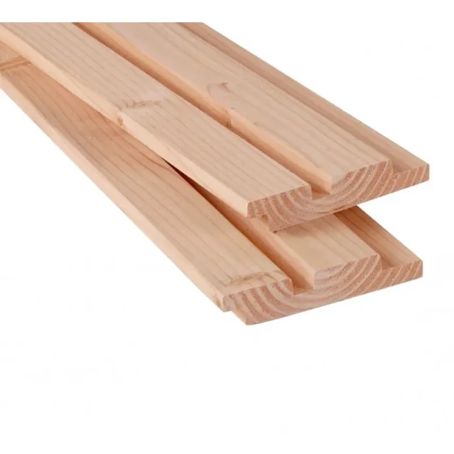 Douglas geschaafd rhombusprofiel 2,7x14,5x300 cm, onbehandeld.