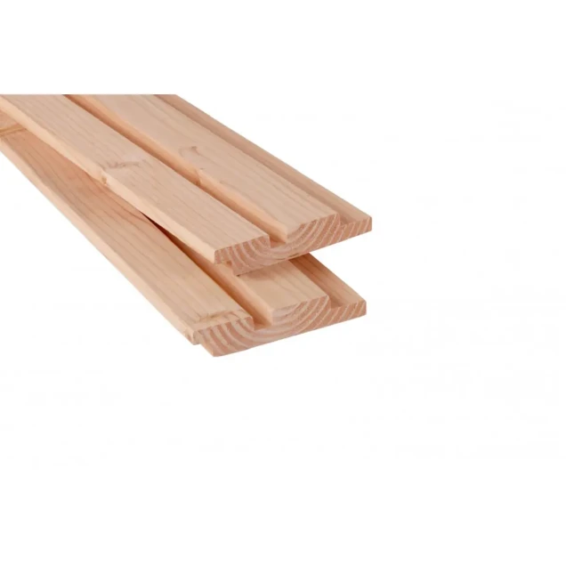 Douglas geschaafd rhombusprofiel 2,7x14,5x500 cm, onbehandeld.