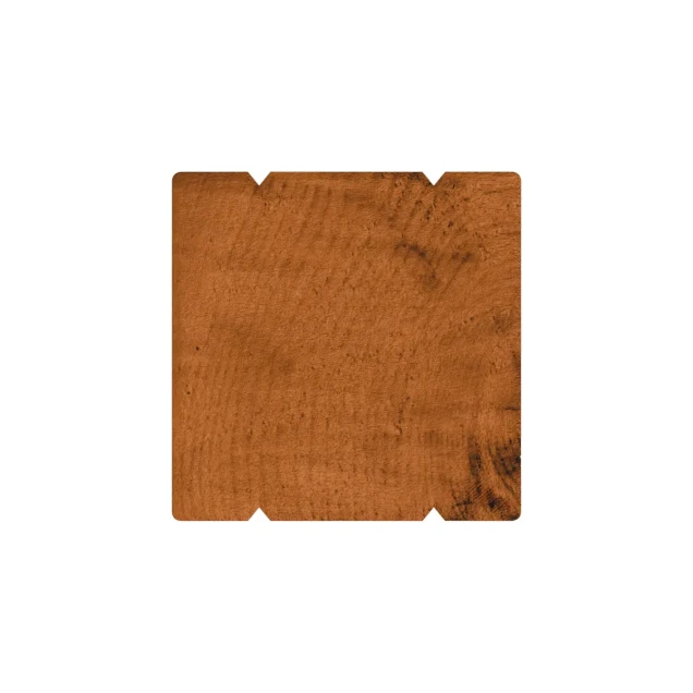 Kp hardhouten geschaafde paal, 2-zijdig geprofileerd, 6,5x6,5x270 cm.