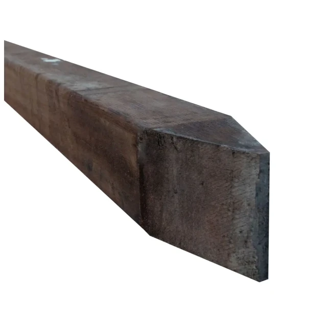 Av hardhouten paal geschaafd, gepunt 8,8x8,8x300 cm