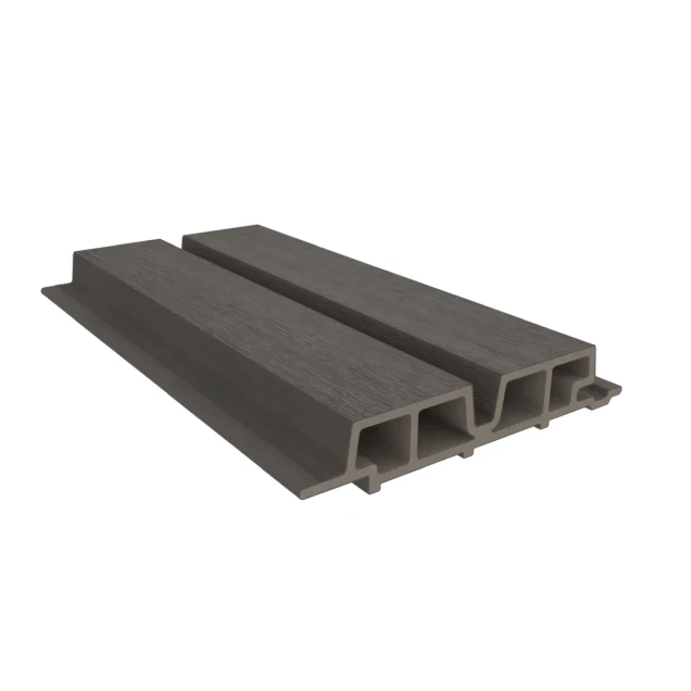 Newtechwood hkc co-extrusie castellation pro65 gevelbekleding, 3,3x18x390 cm, silver gray.