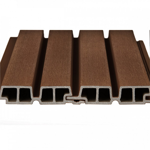 PuraTech 55 composiet dubbel profiel 3,3 x 17,0 x 390 cm, ipé, fijne houtnerf