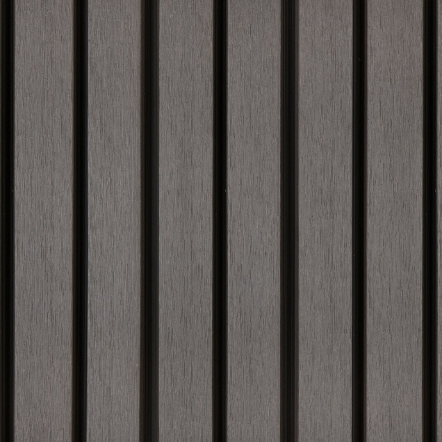 PuraTech 55 composiet dubbel profiel 3,3 x 17,0 x 390 cm, dark grey, fijne houtnerf