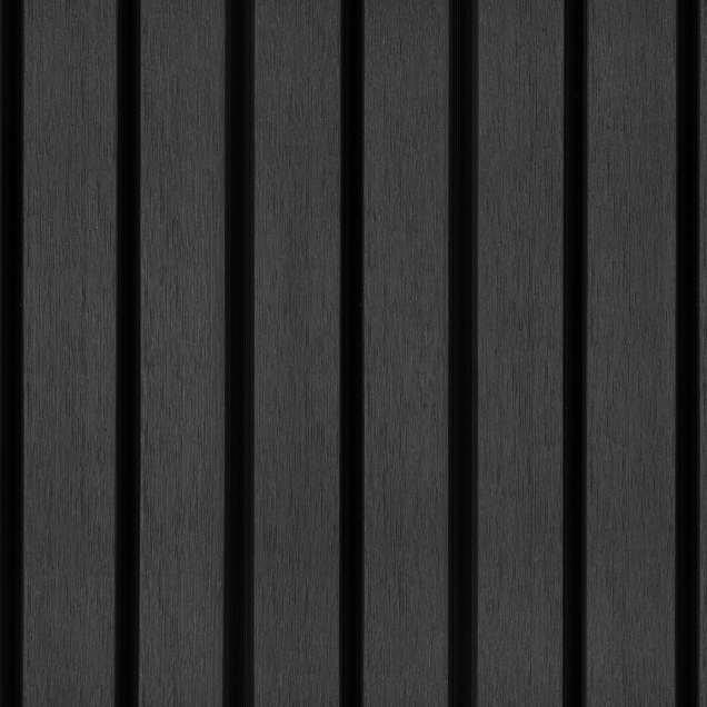 PuraTech 55 composiet dubbel profiel 3,3 x 17,0 x 390 cm, ebony black, fijne houtnerf