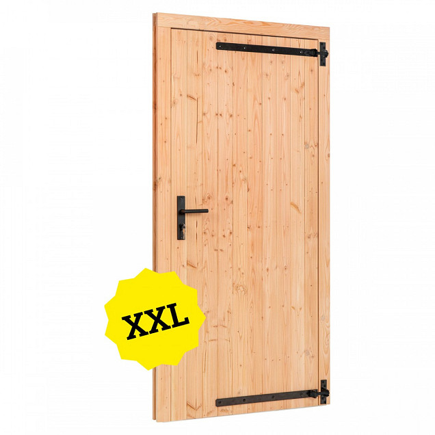 Douglas enkele klampdeur XXL B1200xH2150mm buitenmaat, rechtsdraaiend, incl. beslagset