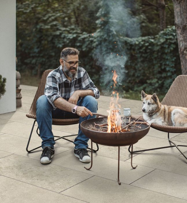 Keramische tegel 120x40x3 cm Don Lorenzo Beige