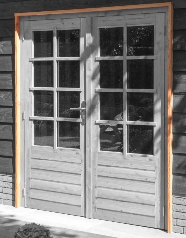 Douglas stelkozijn universeel t.b.v. enkele of dubbele deur, kleurloos geïmpregneerd