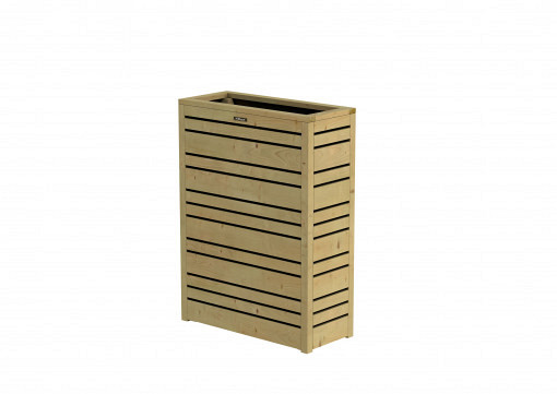 Bloembak Flux90 Excellent, 70x30x90 cm, groen geïmpregneerd