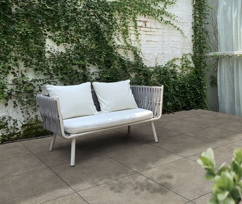 Keramische tegel Limestone Dark 80x80x3 cm