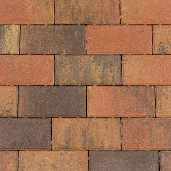 Betonstraatsteen 8 cm oud bruin komo