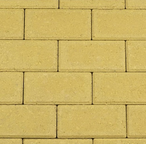 Betonstraatsteen 8cm geel machinaal pakket