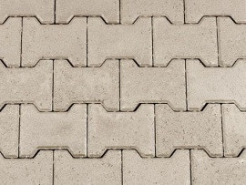 H-verbandsteen 8cm grijs S-top