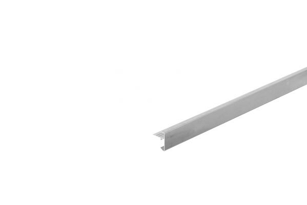 Aluminium daktrimset recht t.b.v. plat dak, maximale dakmaat 350x350 cm