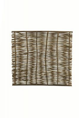 Wilgentenenscherm grof, boven- en onderkant voorzien van latten, 90x180 cm