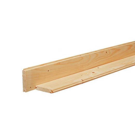 Scandinavisch vuren geschaafd dakbeschot 1.6x10x300 cm, groen geïmpregneerd