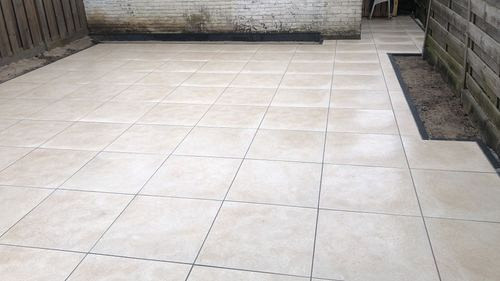 Keramische tegel Limestone Beige 80x80x3 cm