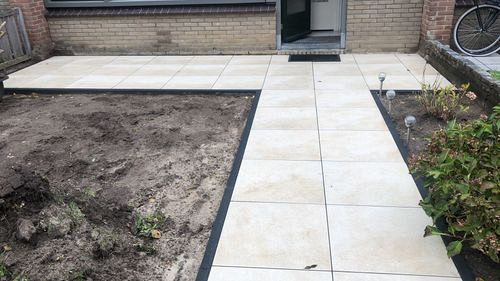 Keramische tegel 3.0 Limestone Beige 80x80x3 cm