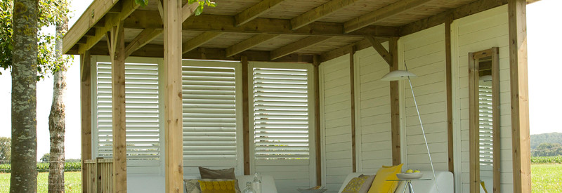 Geïmpregneerde tuinverblijven